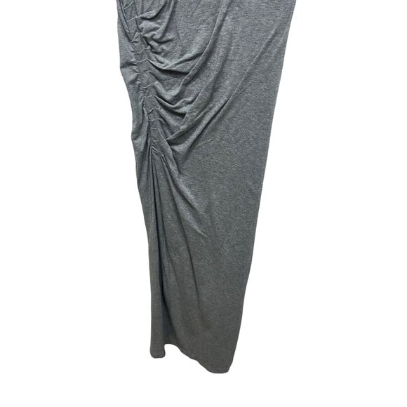 Cabi 5618 Breeze Dress gray maxi ruched small - Picture 4 of 11